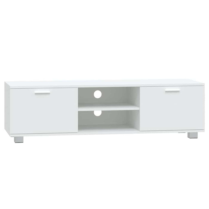 Comodă TV, alb, 140x40,5x35 cm, lemn prelucrat WALTI