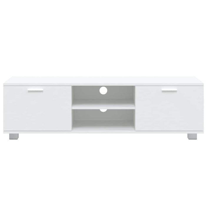 Comodă TV, alb, 140x40,5x35 cm, lemn prelucrat WALTI