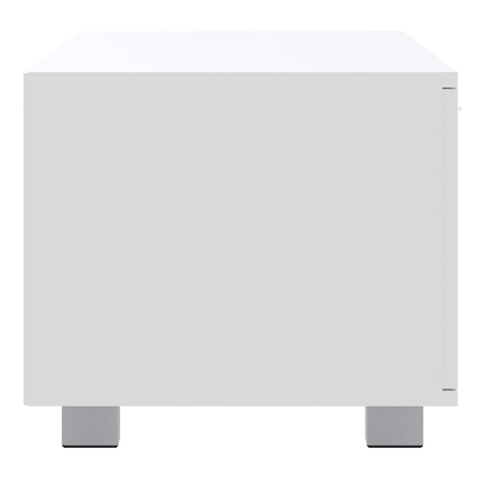 Comodă TV, alb, 140x40,5x35 cm, lemn prelucrat WALTI