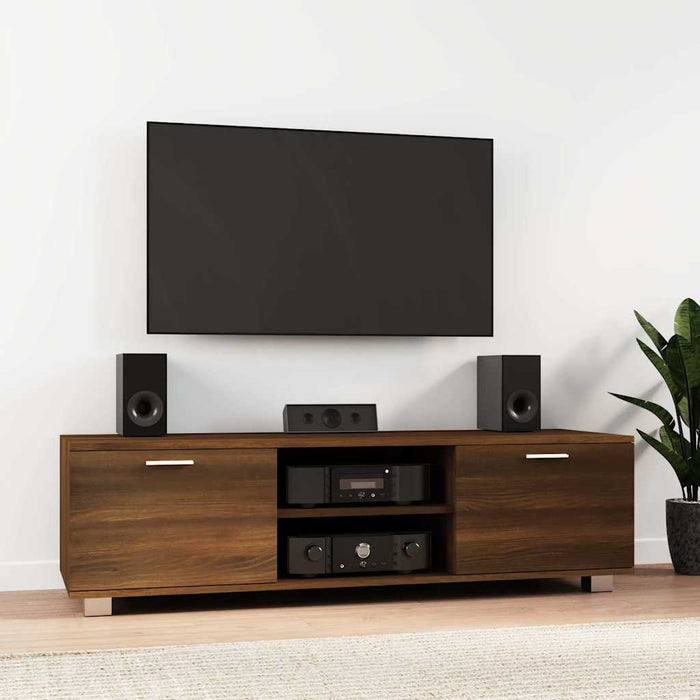 Comodă TV, stejar maro, 140x40,5x35 cm, lemn prelucrat WALTI