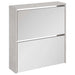 Pantofar cu oglindă, 2 niveluri, gri beton, 63x17x67 cm - WALTI WALTI