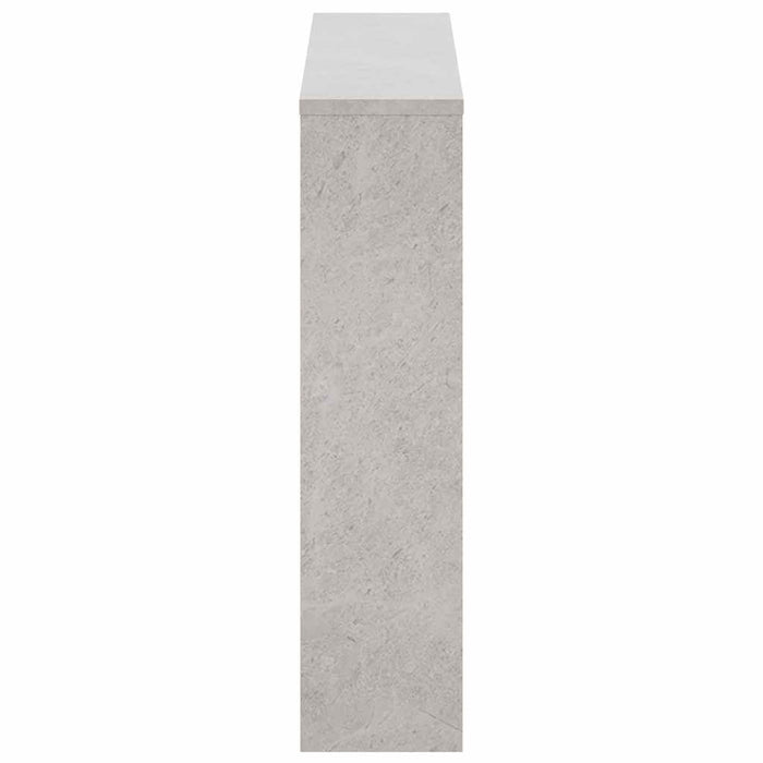 Pantofar cu oglindă, 2 niveluri, gri beton, 63x17x67 cm - WALTI WALTI