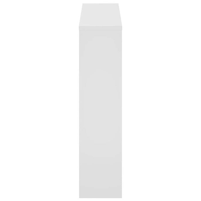 Pantofar cu oglindă, 2 niveluri, alb extralucios, 63x17x67 cm - WALTI WALTI