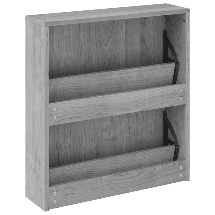 Pantofar cu oglindă, 2 niveluri, gri sonoma, 63x17x67 cm - WALTI WALTI