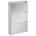 Pantofar cu oglindă, 3 niveluri, gri beton, 63x17x102,5 cm - WALTI WALTI