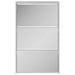 Pantofar cu oglindă, 3 niveluri, gri beton, 63x17x102,5 cm - WALTI WALTI