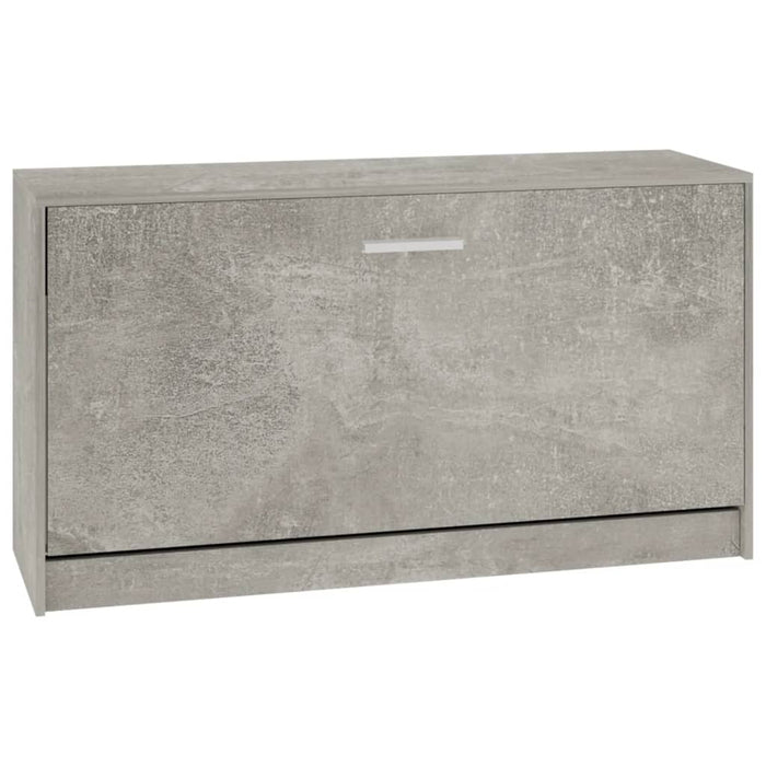 Bancheta pantofar, gri beton, 80x24x45 cm, lemn compozit - WALTI WALTI