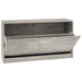 Bancheta pantofar, gri beton, 80x24x45 cm, lemn compozit - WALTI WALTI