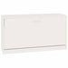 Bancheta pantofar, alb extralucios, 80x24x45 cm, lemn compozit - WALTI WALTI