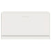 Bancheta pantofar, alb extralucios, 80x24x45 cm, lemn compozit - WALTI WALTI