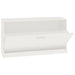Bancheta pantofar, alb extralucios, 80x24x45 cm, lemn compozit - WALTI WALTI
