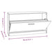 Bancheta pantofar, alb extralucios, 80x24x45 cm, lemn compozit - WALTI WALTI
