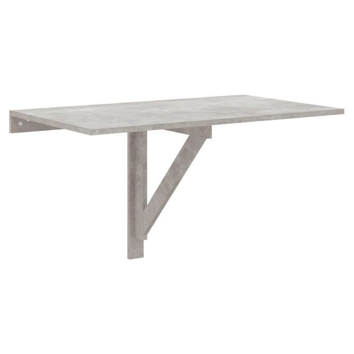 Masă de perete pliantă, gri beton, 100x60x56 cm, lemn compozit - WALTI WALTI