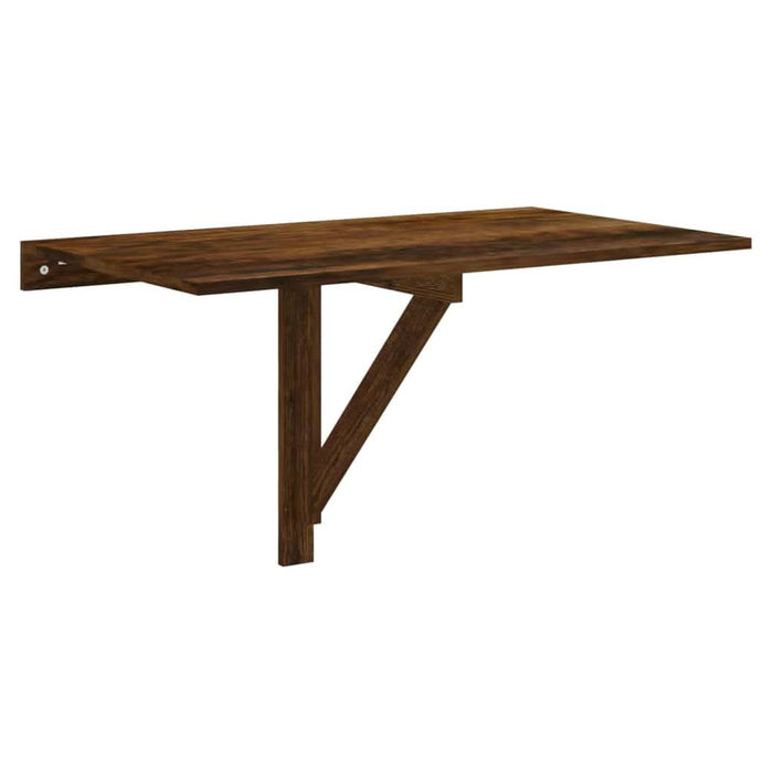 Masă perete pliantă stejar fumuriu 100x60x56 cm lemn compozit - WALTI WALTI