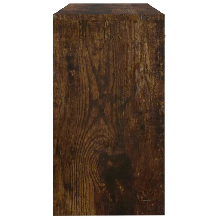 Birou cu sertar și dulap, stejar fumuriu, 100x40x73 cm, lemn - WALTI WALTI