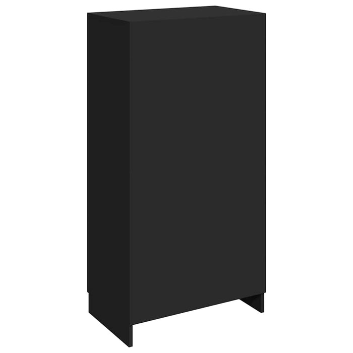 Pantofar, negru, 55x35x108 cm, lemn prelucrat WALTI