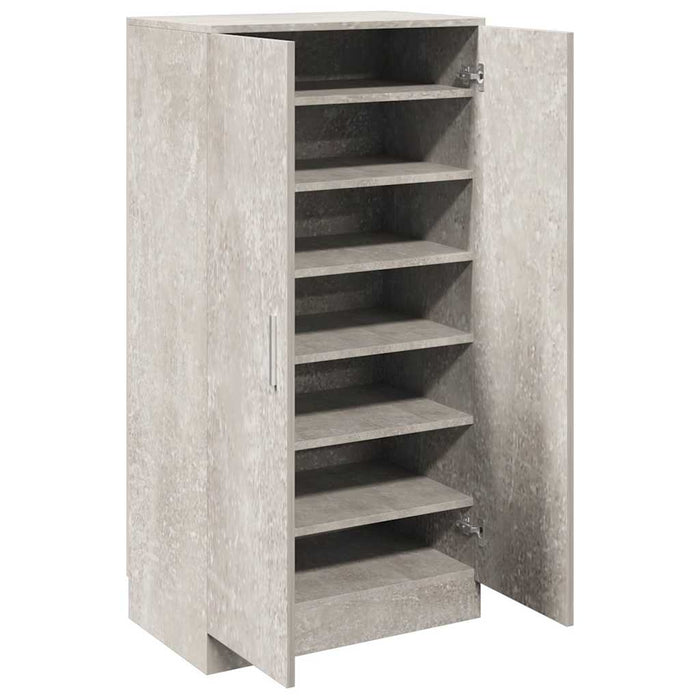 Pantofar, gri beton, 55x35x108 cm, lemn prelucrat - WALTI WALTI