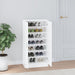 Pantofar, alb extralucios, 55x35x108 cm, lemn prelucrat - WALTI WALTI