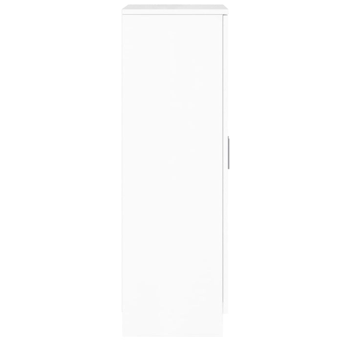 Pantofar, alb extralucios, 55x35x108 cm, lemn prelucrat - WALTI WALTI
