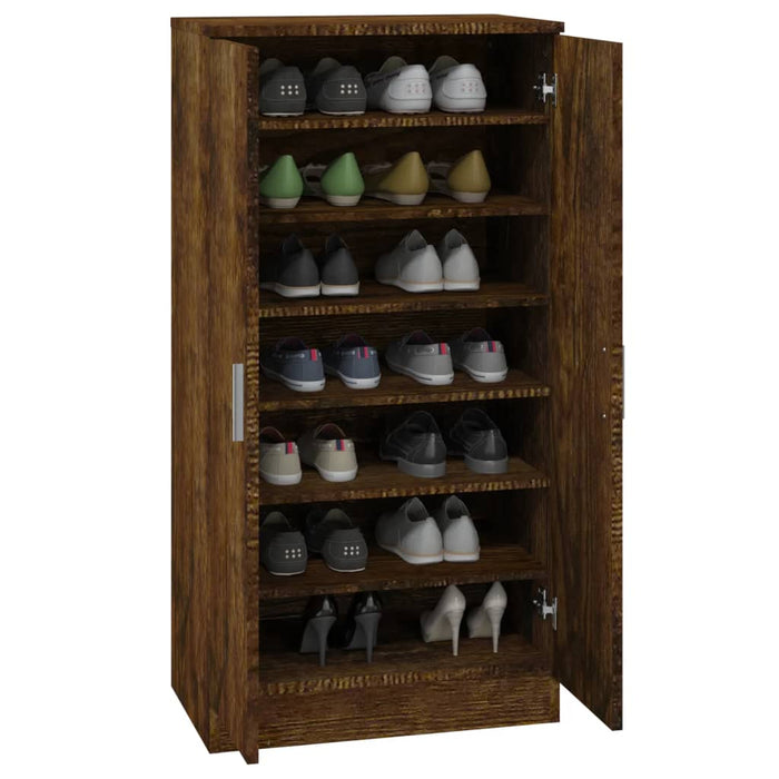 Pantofar, stejar fumuriu, 55x35x108 cm, lemn prelucrat - WALTI WALTI