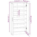Pantofar, stejar fumuriu, 55x35x108 cm, lemn prelucrat - WALTI WALTI