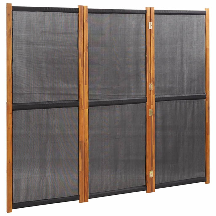 Paravan de cameră cu 3 panouri, negru, 210x180 cm - WALTI WALTI