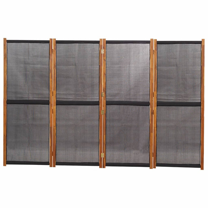 Paravan de cameră cu 4 panouri, negru, 280x180 cm - WALTI WALTI