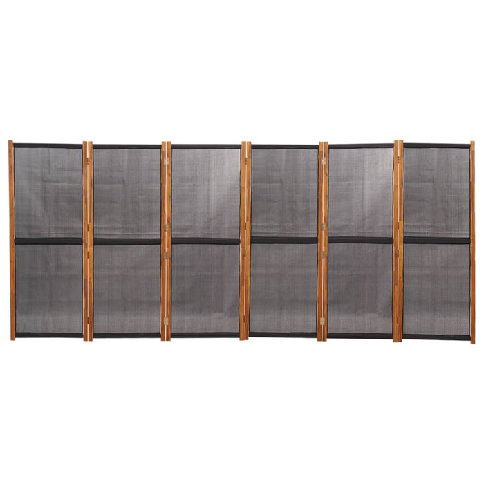 Paravan de cameră cu 6 panouri, negru, 420x180 cm - WALTI WALTI