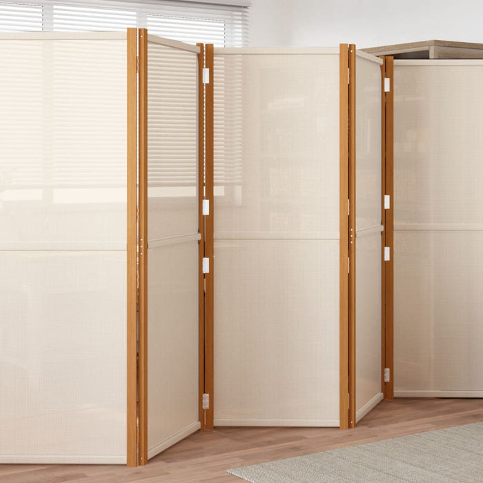 Paravan de cameră cu 5 panouri, alb crem, 350x180 cm - WALTI WALTI
