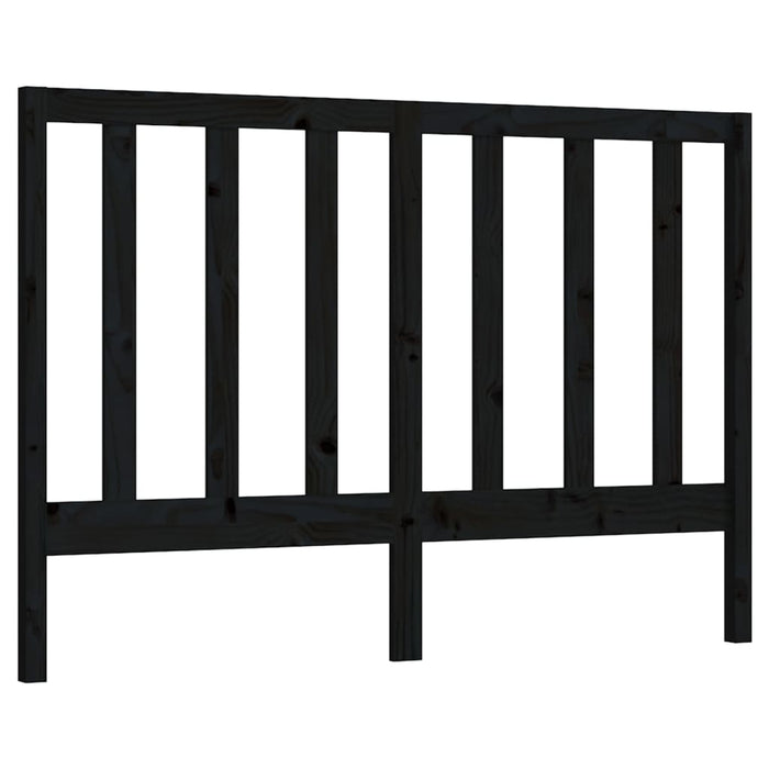 Tăblie de pat, negru, 156x4x100 cm, lemn masiv de pin WALTI