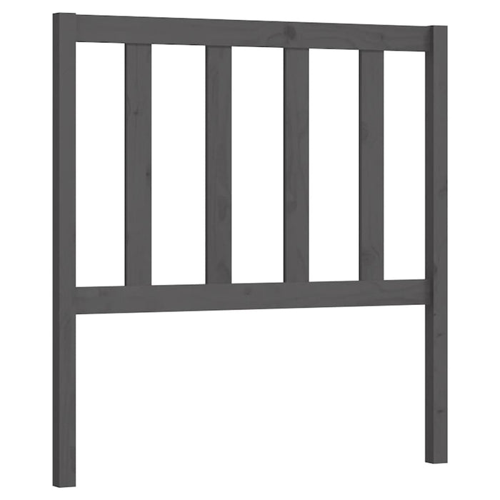 Tăblie de pat, gri, 106x4x100 cm, lemn masiv de pin - WALTI WALTI