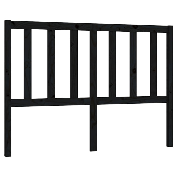 Tăblie de pat, negru, 126x4x100 cm, lemn masiv de pin - WALTI WALTI