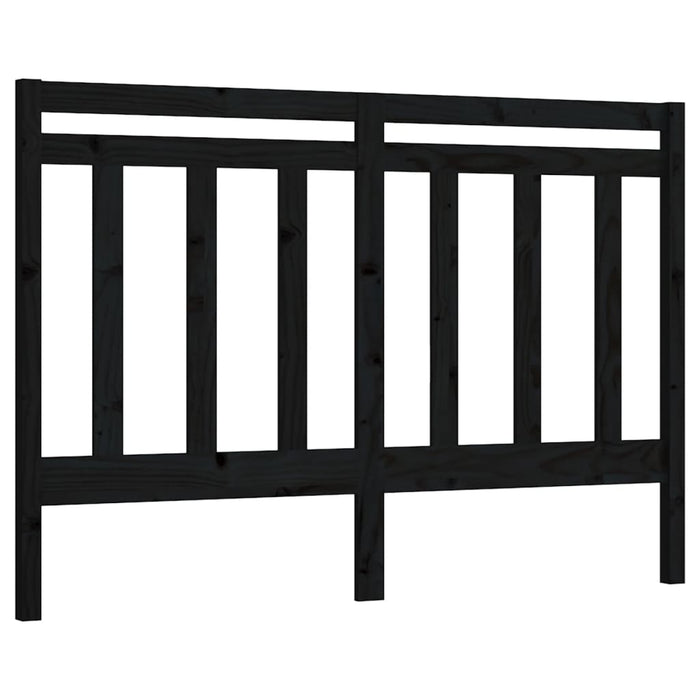 Tăblie de pat, negru, 156x4x100 cm, lemn masiv de pin WALTI