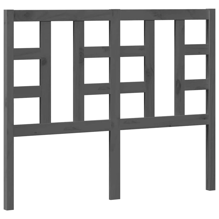 Tăblie de pat, gri, 126x4x100 cm, lemn masiv de pin - WALTI WALTI