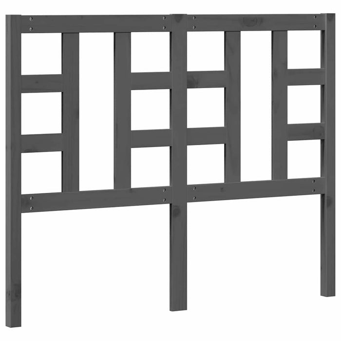Tăblie de pat, gri, 126x4x100 cm, lemn masiv de pin - WALTI WALTI