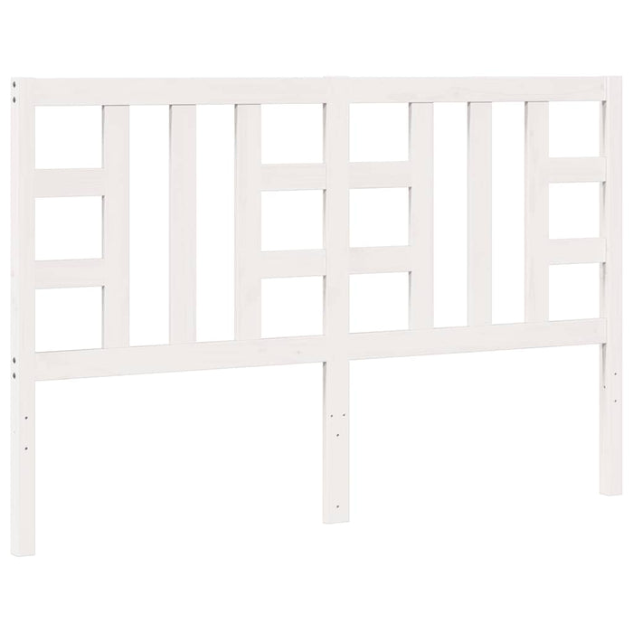 Tăblie de pat, alb, 156x4x100 cm, lemn masiv de pin WALTI