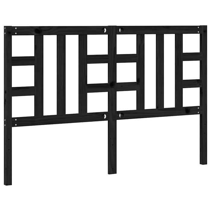 Tăblie de pat, negru, 166x4x100 cm, lemn masiv de pin - WALTI WALTI