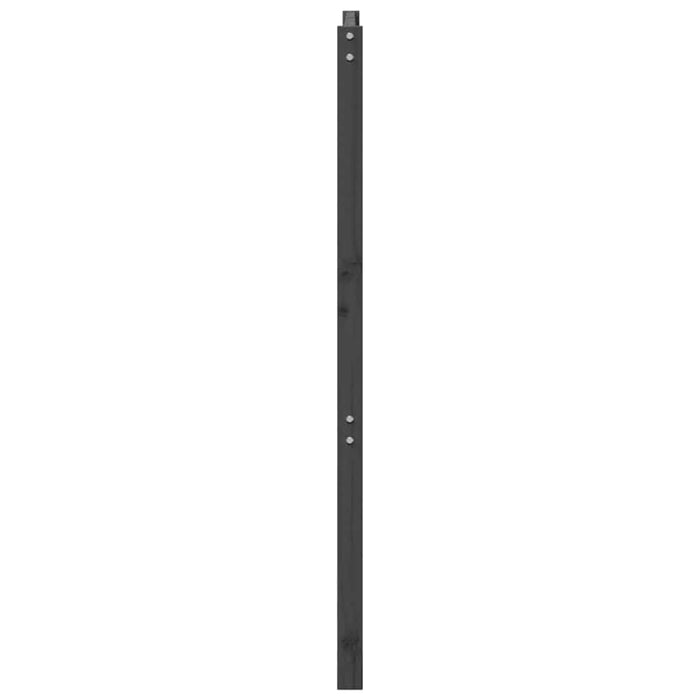 Tăblie de pat, gri, 206x4x100 cm, lemn masiv de pin - WALTI WALTI