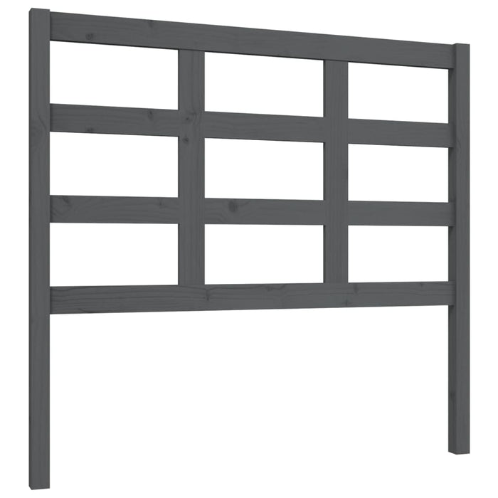 Tăblie de pat, gri, 105,5x4x100 cm, lemn masiv de pin WALTI