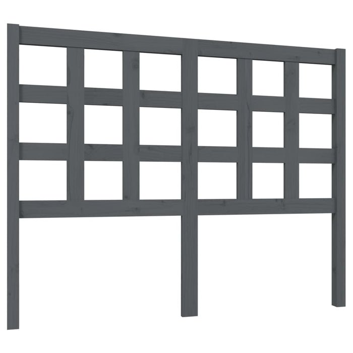Tăblie de pat, gri, 125,5x4x100 cm, lemn masiv de pin - WALTI WALTI