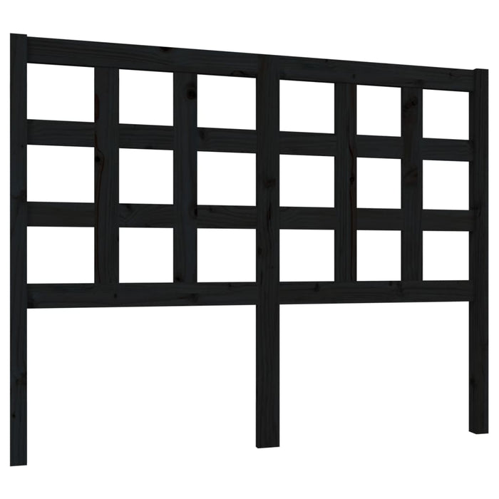 Tăblie de pat, negru, 125,5x4x100 cm, lemn masiv de pin - WALTI WALTI