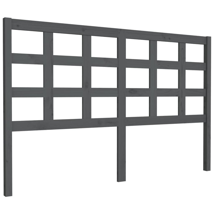 Tăblie de pat, gri, 156x4x100 cm, lemn masiv de pin - WALTI WALTI