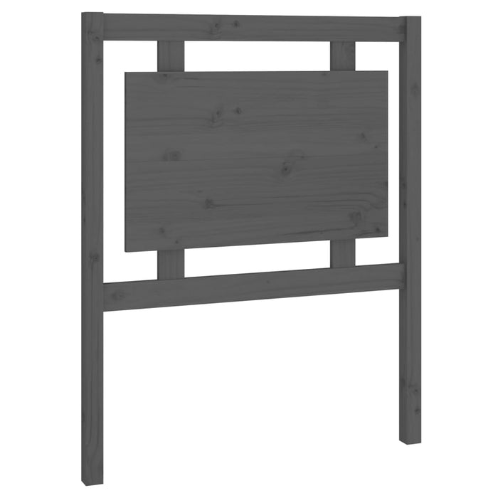 Tăblie de pat, gri, 80,5x4x100 cm, lemn masiv de pin WALTI