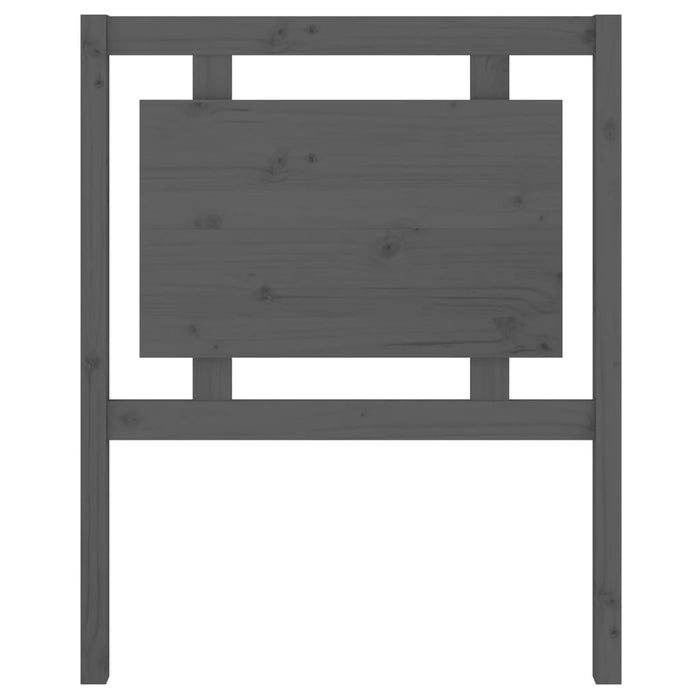Tăblie de pat, gri, 80,5x4x100 cm, lemn masiv de pin WALTI