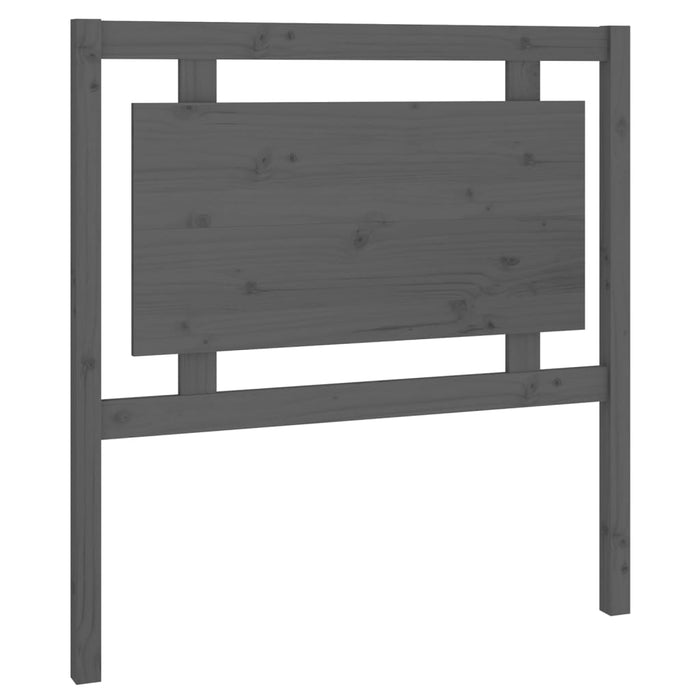 Tăblie de pat, gri, 95,5x4x100 cm, lemn masiv de pin - WALTI WALTI