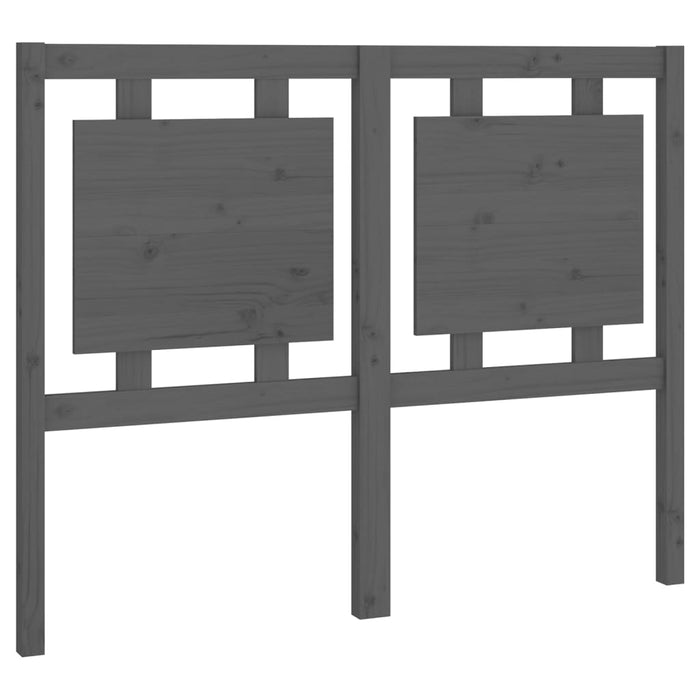 Tăblie de pat, gri, 125,5x4x100 cm, lemn masiv de pin - WALTI WALTI