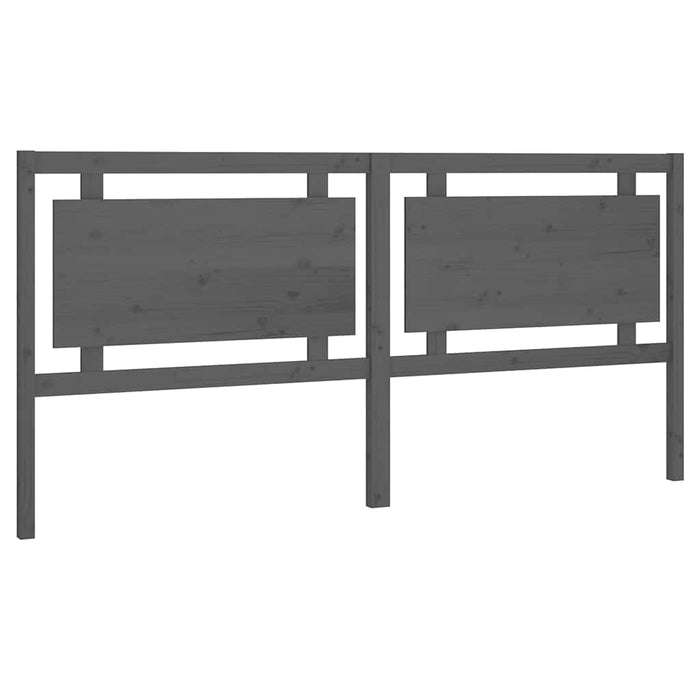 Tăblie de pat, gri, 205,5x4x100 cm, lemn masiv de pin - WALTI WALTI
