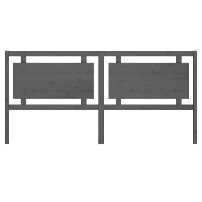 Tăblie de pat, gri, 205,5x4x100 cm, lemn masiv de pin - WALTI WALTI