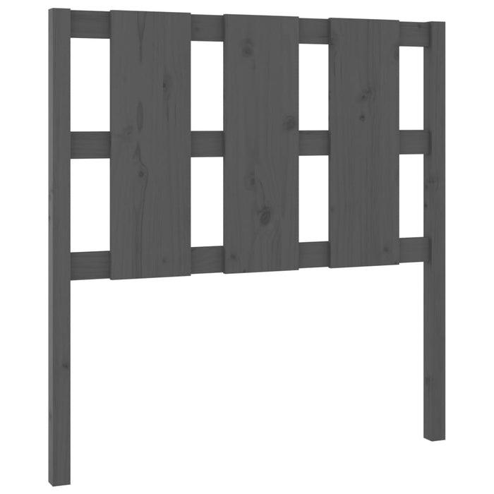 Tăblie de pat, gri, 105,5x4x100 cm, lemn masiv de pin - WALTI WALTI