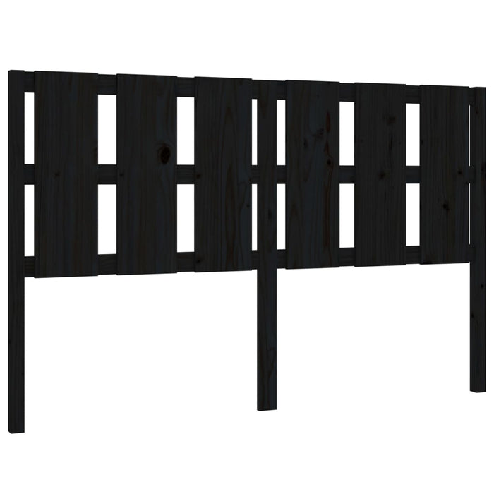 Tăblie de pat, negru, 155,5x4x100 cm, lemn masiv de pin WALTI